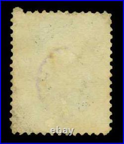 Unique US Stamp 1875 Taylor 5c blue Scott # 179 used Violet Fancy Cancel Rare