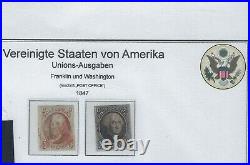 United States-#1-#2-issue Of 1847-imperfs- 5c And 10c-used-fine-rare-#217