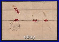 United States 1843 Philadelphia to Schweighausen Bas Rhin France Stampless SFL