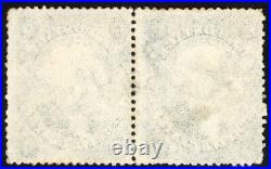 United States 1859 12c Washington Scott# 36B Pair Used with Free Free Postmark