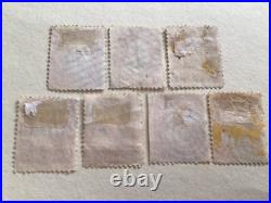 United States 1861 George Washington pink blue cancel & other used stamps A12658 United States 1861 George Washington pink blue cancel & other used stamps A12658