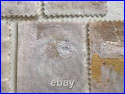 United States 1861 George Washington pink blue cancel & other used stamps A12658 United States 1861 George Washington pink blue cancel & other used stamps A12658
