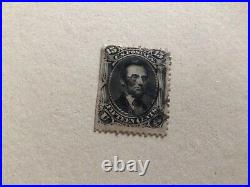 United States 1866 Abraham Lincoln 15 cent used stamp A11556