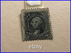 United States 1867 George Washington 12c with 11X14 grill used stamp A17892