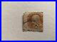 United States 1869 Benjamin Franklin 1 cent used stamp A11550