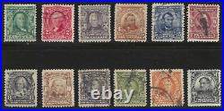 United States, 1902-1903, Scott #301-311, Used