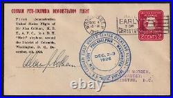 United States 1926 Alan Cobham Peri-Columbia Demonstration Flight Signed Cover