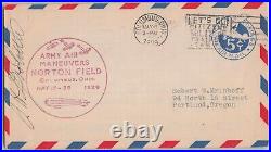United States 1929 Jimmy Doolittle Signed Army Air Maneuvers Ohio Flight Cover