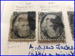 United States Andrew Jackson 1862-1866 five used stamps A11577