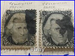 United States Andrew Jackson 1862-1866 five used stamps A11577