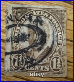 United States Antique Stamp Lot Including Warren G Harding 1 1/2 Cent