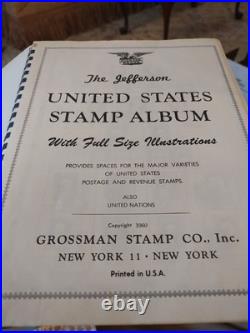 United States Boutique Stamp Collection In Jefferson Album Of 1960. Lots To See United States Boutique Stamp Collection In Jefferson Album Of 1960. Lots To See