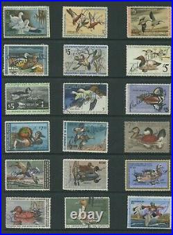 United States Federal Hunting Duck Stamps #RW1-RW54 Used F/VF Set