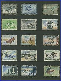 United States Federal Hunting Duck Stamps #RW6-RW50 Used Generally F/VF Set