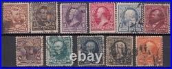 United States Mail 1890-93 Yvert 70/80 used