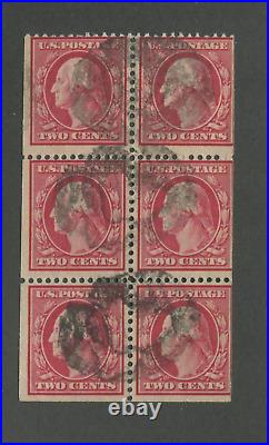 United States Postage Stamp #375a USED Booklet Pane
