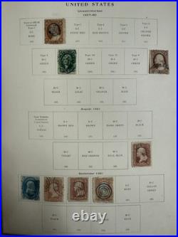 United States Postage Stamps 1857-1861 Used