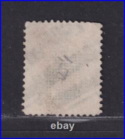 United States Scott 100 Used 1867 30¢ Orange Ben Franklin F Grill SCV $1000