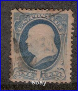 United States Scott#134 1c year 1870 used Scott=$225
