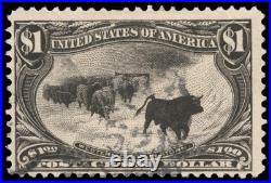 United States Scott 292 (1898) Used G-F, CV $675.00 C