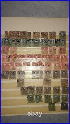 United States Stamp Album, 1800's 1930's, 1500+ Stamps