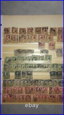 United States Stamp Album, 1800's 1930's, 1500+ Stamps