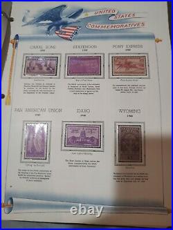 United States Stamp Collection 1870 Forward In White Ace Pages. Huge/Important