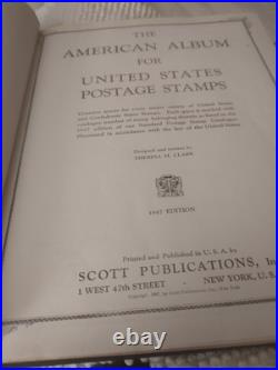 United States Stamp Collection In 1947 Scott American Album, Lots Of Everything