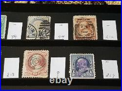 United States Stamp Collection Partial Page Used Pre-1920 T360