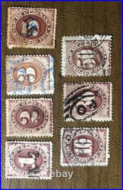 United States Stamp's Postage Due J15-J21 Used Complete Set