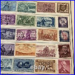 United States Stamps Lot On Album Page Commemoratives, Postage Dues, Airmail