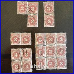 United States Stamps Postage Due Large Lot 2c, 5c, 10c and 50c Used 105 Stamps