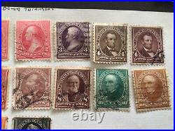 United States early used stamps up to 1 Dollar value A10858