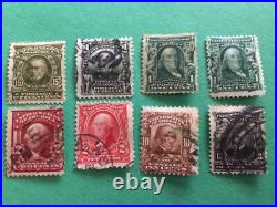 United States early used stamps up to 1 Dollar value A10859