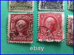 United States early used stamps up to 1 Dollar value A10859