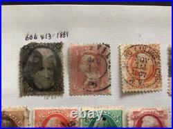 United States early used stamps up to 90 cents value A10857 United States early used stamps up to 90 cents value A10857