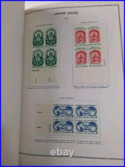 United States plate block 2 albums HARRIS/book A 1932-67 B 60s-80s