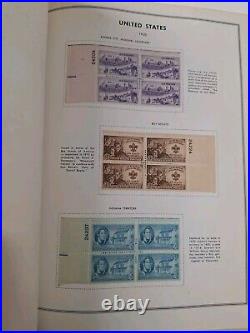 United States plate block 2 albums HARRIS/book A 1932-67 B 60s-80s