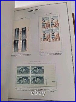 United States plate block 2 albums HARRIS/book A 1932-67 B 60s-80s