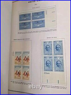 United States plate block 2 albums HARRIS/book A 1932-67 B 60s-80s