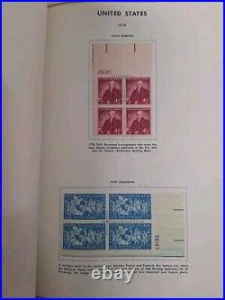 United States plate block 2 albums HARRIS/book A 1932-67 B 60s-80s