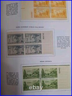 United States plate block 2 albums HARRIS/book A 1932-67 B 60s-80s