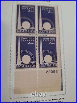 United States plate block 2 albums HARRIS/book A 1932-67 B 60s-80s