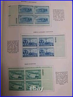 United States plate block 2 albums HARRIS/book A 1932-67 B 60s-80s