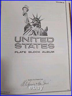 United States plate block 2 albums HARRIS/book A 1932-67 B 60s-80s