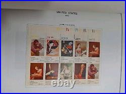 United States plate block 2 albums HARRIS/book A 1932-67 B 60s-80s