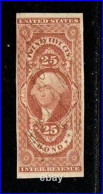 United States stamp #R43a, used, imperf, BOB, SCV $300.00