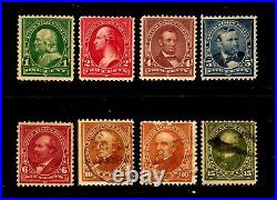 United States stamps #279 284, 1 MNHOG, the rest MH & used, wmk. 191, SCV $241