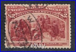 United States (us) 242 Used Vf $2 Columbian Reperf
