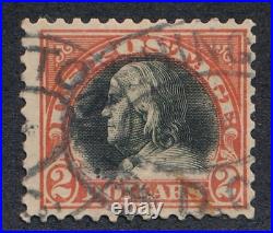 United States (us) 523 F-vf Used $2 Orange Franklin